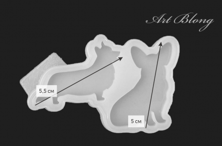 Молд №438 Корги собака 