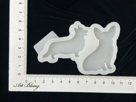 Молд №438 Корги собака 