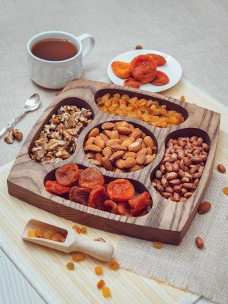 №3 Менажница из массива ясеня (Темная) 2