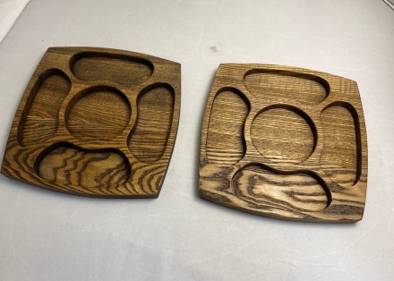 №3 Менажница из массива ясеня (Темная) 2