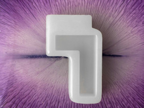 Русская буква "Г " Высота буквы 42 мм  (молд, силиконовая форма ) 