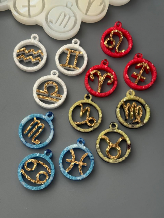 Молд №46 Кристаллические знаки зодиака 