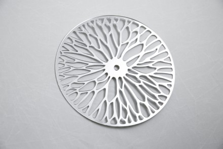 №23 Циферблат для часов  серебро  19,5 см 