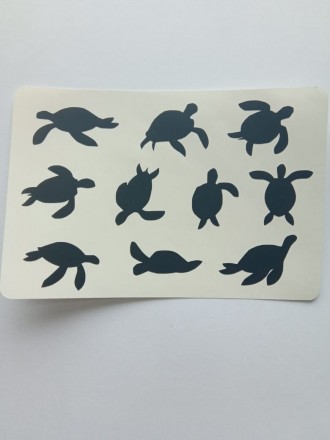 №916 Наклейка (Черные) Sticker     2 1