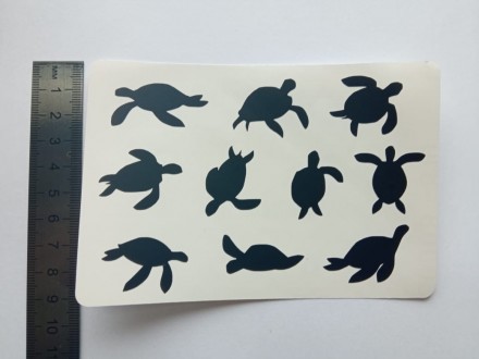 №916 Наклейка (Черные) Sticker     2 1