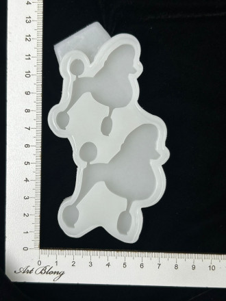 Молд №471 Пудель собака 