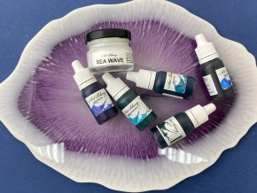 №1 Морские красители SET  красителей для смолы (полупрозрачный) 