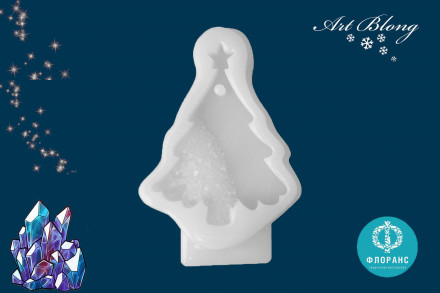 №133 Молд Елка Crystals (с эффектом кристалл) 