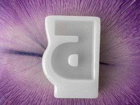 Русская буква "Б" Высота буквы 42 мм. (молд, силиконовая форма )  