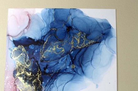 Набор алкогольные чернила 3 холста