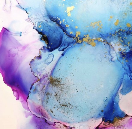 Набор алкогольные чернила 3 холста