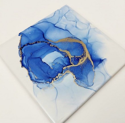 Набор алкогольные чернила 3 холста