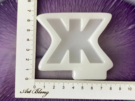 Русская буква "Ж"  Высота буквы 42 мм  (молд, силиконовая форма )  