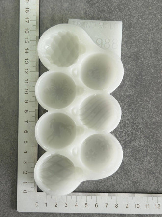 Молд №988 Шарики новогодние матовые. 