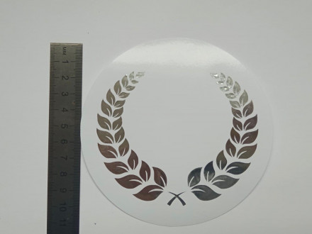 №222 Наклейка (серебро) Sticker   