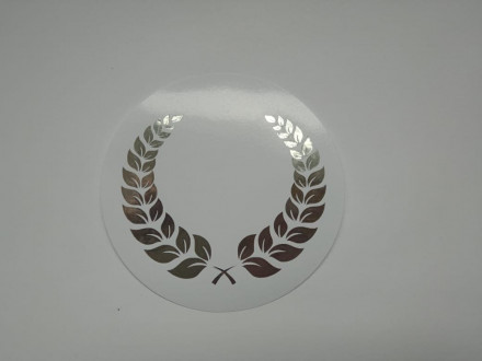 №222 Наклейка (серебро) Sticker   