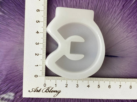 Русская буква "Э"  Высота буквы 42 мм  (молд, силиконовая форма ) 