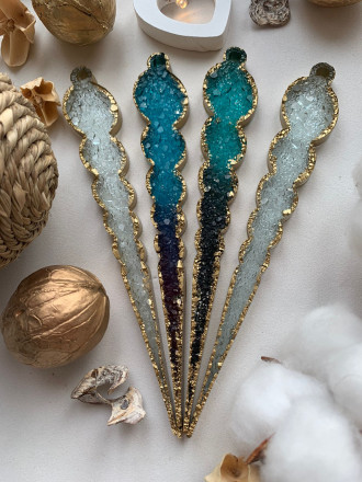 №123 Молд Кристаллические Сосульки  (новый размер 13,3 мм ) 