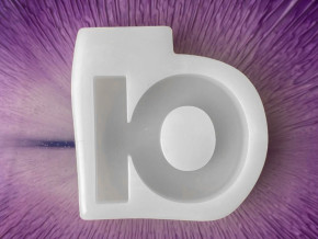 Русская буква "Ю" Высота буквы 42 мм  (молд, силиконовая форма )  