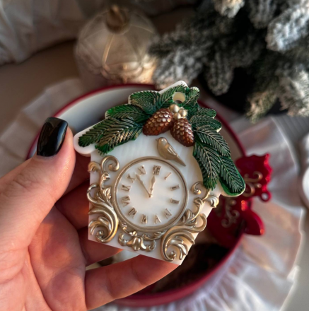 №766 Молд кукушка часы 