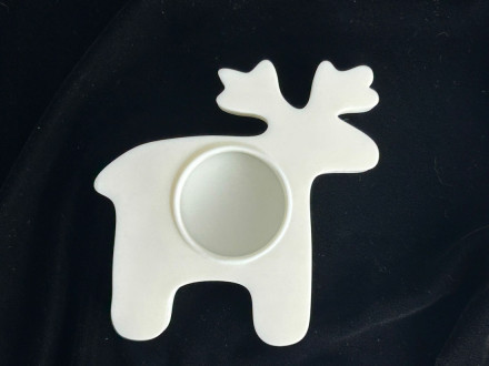 Молд №199 Лось (подсвечник) матовая для гипса 