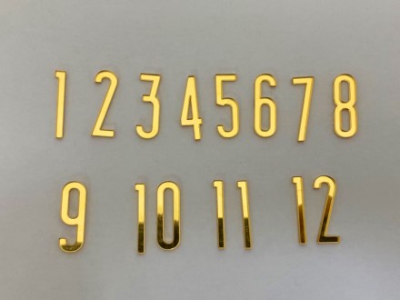 №806 Цифры (золото) №806 Цифры (золото)