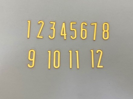 №806 Цифры (золото) №806 Цифры (золото)