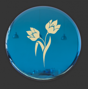 №91 Наклейка Тюльпаны (золото)    