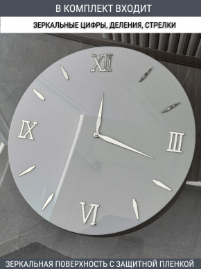 Набор для часов цифры стрелки деления серебро (комп 202,221,231,ЗАГЛУШКА,серебро)