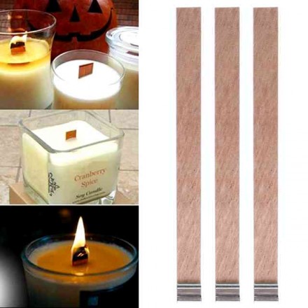 №2 Фитиль деревянный 9.5мм х 12.7см (1 шт )фитиль + крепление / Wick wood (1 шт) №2 Фитиль деревянный 9.5мм х 12.7см (1 шт )фитиль + крепление / Wick wood (1 шт)