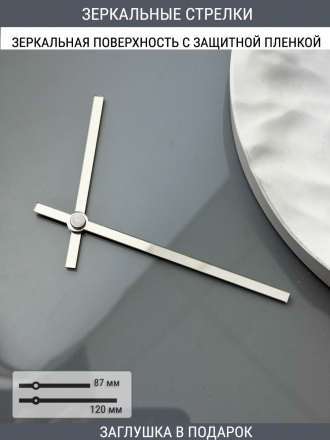 Набор для часов цифры стрелки деления серебро (комп 203,221,231,ЗАГЛУШКА,серебро)