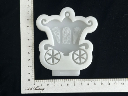 №176 Молд Карета Золушки с кристаллическими окнами №176 Молд Карета Золушки с кристаллическими окнами