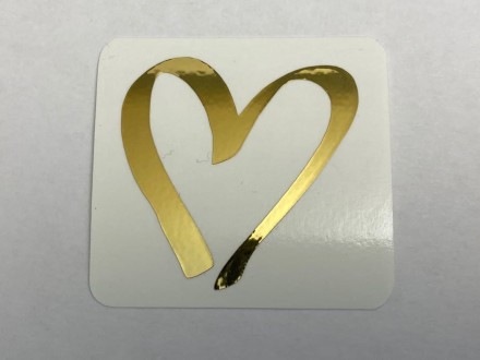 №58 Наклейка (золото) Sticker   