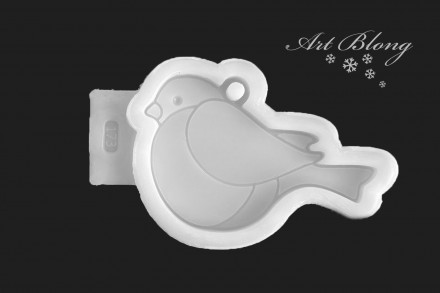 №175 Молд Снегирь витражная  