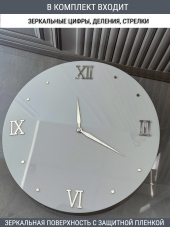 Набор для часов цифры стрелки деления серебро (комп 202,222,231,ЗАГЛУШКА,серебро)