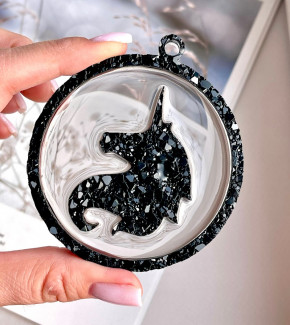 №732 Молд единорог в шаре 