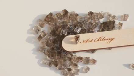 Glass crumb crystal brown Стеклянная крошка
