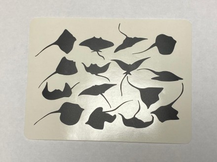 №903 Наклейка Скат (Черные) Sticker №903 Наклейка Скат (Черные) Sticker