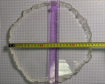 №810 Поднос с Кристаллическим краем (26 см) Молд