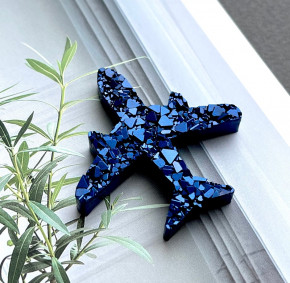 Молд №283 Самолет Crystals (с эффектом кристалл)   