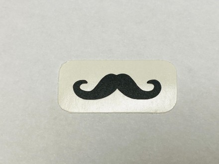 №905 усы (Черные) Sticker №905 усы (Черные) Sticker