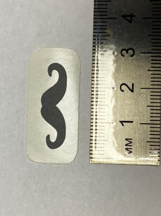 №905 усы (Черные) Sticker №905 усы (Черные) Sticker