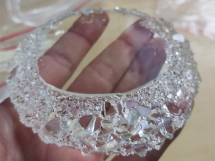 №808 Coaster with crystal edge (Mold)