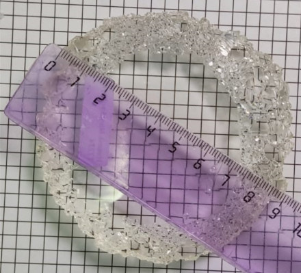 №808 Coaster with crystal edge (Mold)