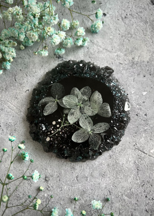 №808 Coaster with crystal edge (Mold)