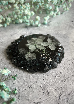 №808 Coaster with crystal edge (Mold)