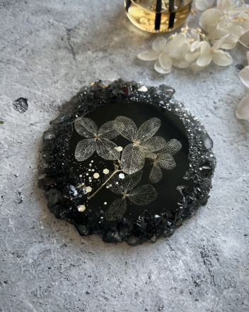 №808 Coaster with crystal edge (Mold)