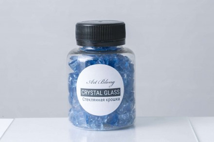 Стеклянная крошка кристалл. sky