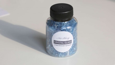 Стеклянная крошка кристалл. sky