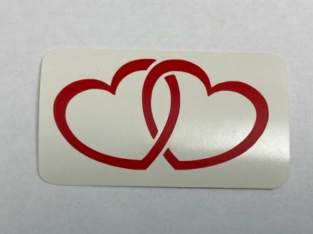 №704 Наклейка (красный) Sticker 